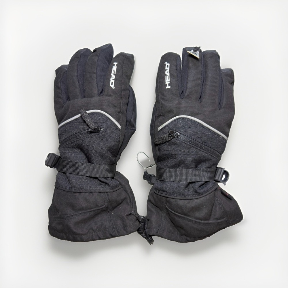 HEAD Ski Snow Gloves Black Waterproof Breathable Men's/Women's Large